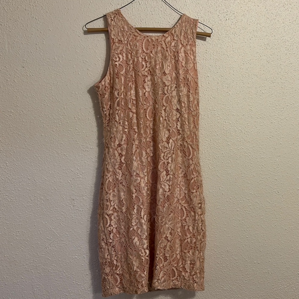 Sam Edelman Lace Mini Dress - Soft Pink
